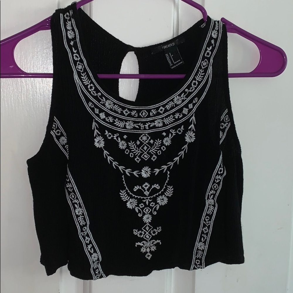Black Crop Top